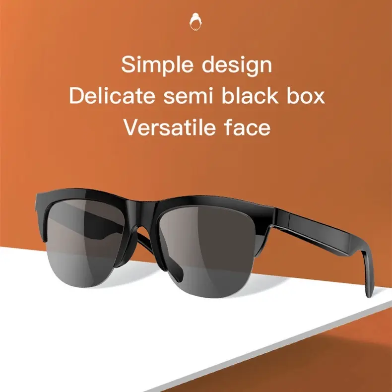 Kacamata Pintar TWS Wireless Bluetooth 5.3 Anti-Blue Eyeglasses Sport HD Audio Hands-Free Music - Earphone, Headset 5