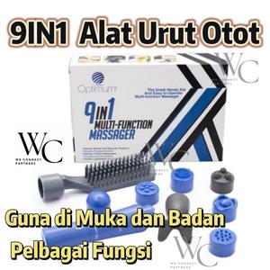 9IN1 Alat Mesin Menpengurut Mudah Alih Peranti Penuh Seluruh Relakskan Muscle Kepala Badan Muka Kaki Kaki Belakang Tangan Otot Hidung Pegang Urut Melegakan Muscle Portable Tools Full Whole Body Muscle Mini Massager Machine Stripe Tools Relax Muscle Body