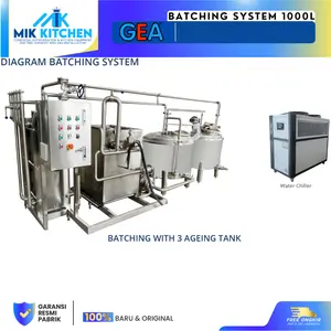 GEA DIAGRAM BATCHING SYSTEM / BATCHING WITH 3 AGEING TANK / BATCHING SYSTEM 1000L