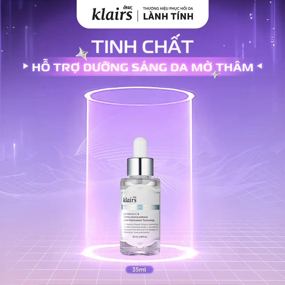 Tinh chất Dear, Klairs Freshly Juiced Vitamin Drop Serum hỗ trợ dưỡng sáng và đều màu da 35ml [FS] | BigBuy360 - bigbuy360.vn