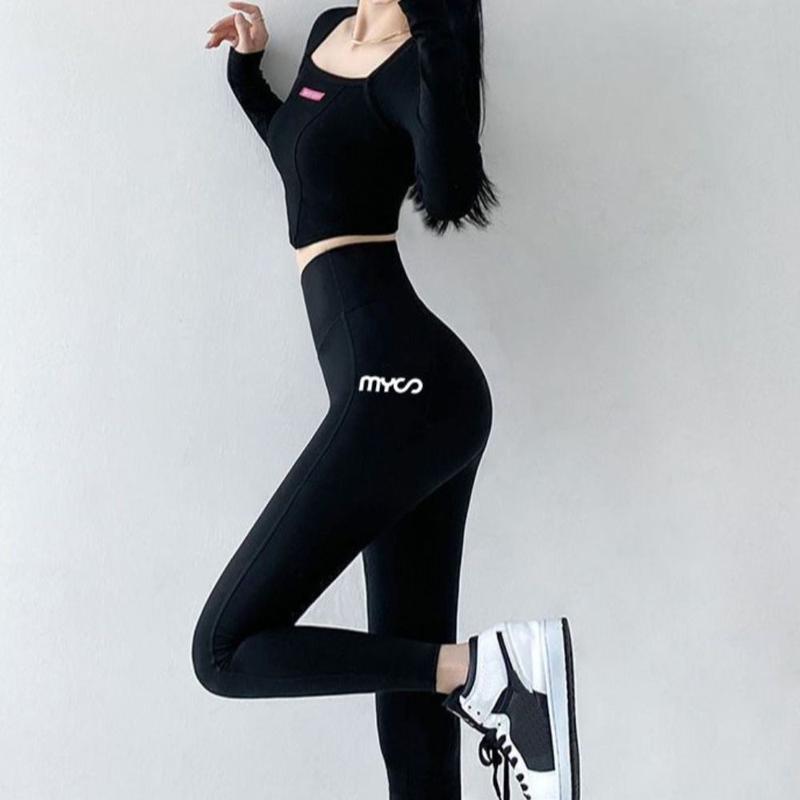 Quần Legging Không Đường May Có Túi Cho Nữ, Đồ Định Hình, Co Giãn, Cạp Cao, Chạy Bộ, Quần Lửng, Mông Đào, Bó Sát, Cho Yoga Đồng