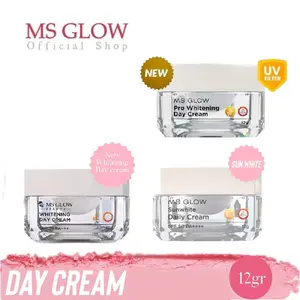 Day Cream Whitening Ms Glow - Sunwhite - Prow Whitening Mencerahkan Cream Siang Ms Glow