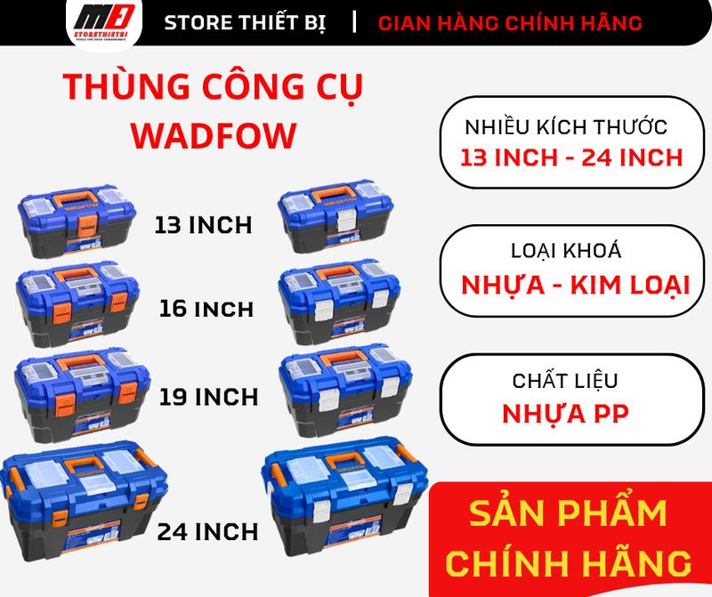 WADFOW Thùng Nhựa Đựng Dụng Cụ Đồ Nghề WADFOW Nhiều Kích Thước 13-24 Inch Chất Liệu Nhựa PP