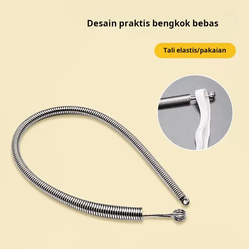 Alat tali yang dapat ditekuk, rumah tangga serbaguna, tahan lama, mata udara, anyaman renda elastis, alat bantu benang tali