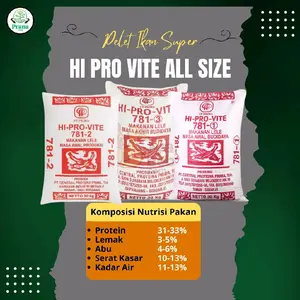 Pelet HI PRO VITE 781-1 | 781-2 | 781-3  Pakan Segala Jenis Ikan