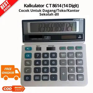 Kalkulator 12 Digit & 14 Digit SDC 868L CT 8614 512 Dagang / Kantor / Sekolah