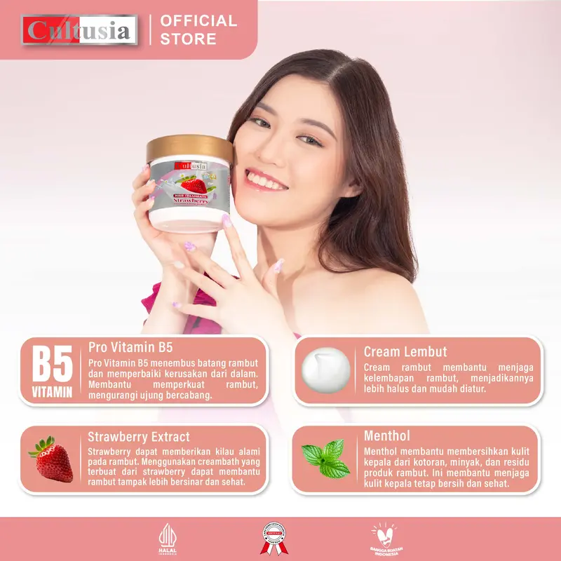 Cultusia Creambath Strawberry 250ml 1