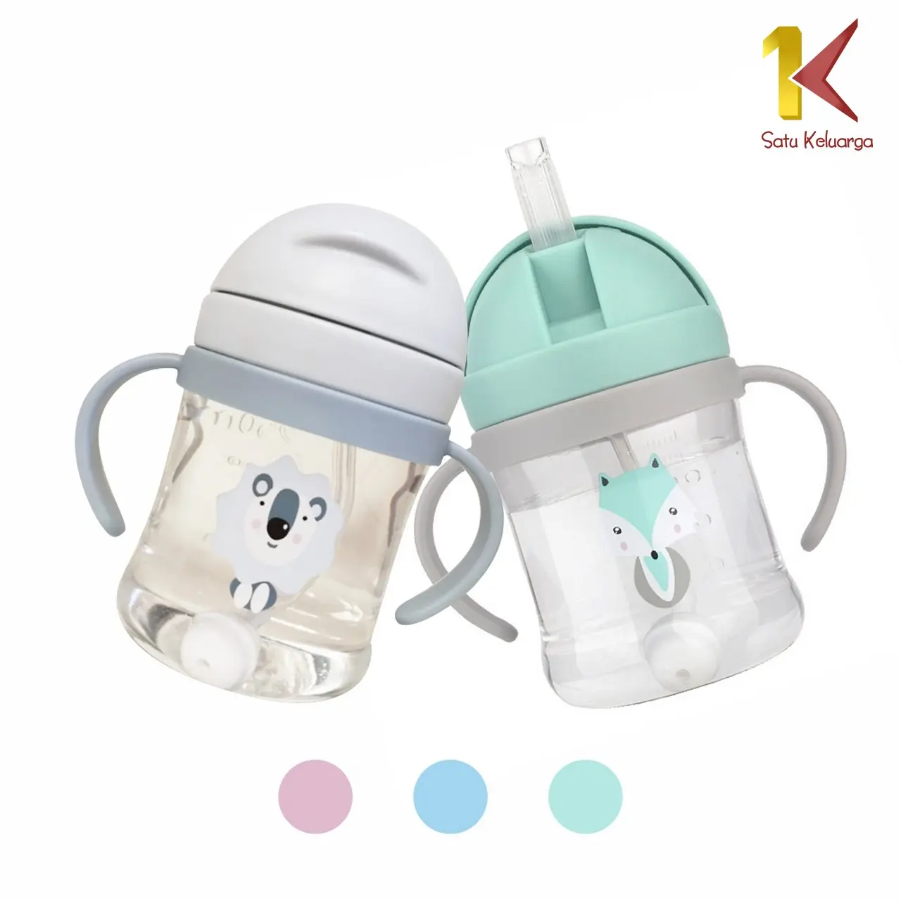 [COD] SK C759 Botol Minum Anak Sedotan 250ML Karakter Gelas Minum Bayi Anti Tumpah Accessories Bayi