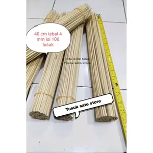 Tusuk Sate Kentang Spiral Panjang 40cm Tebal 4mm 100pcs Runcing & Tumpul//Tusuk sate serbaguna//Kitchenware