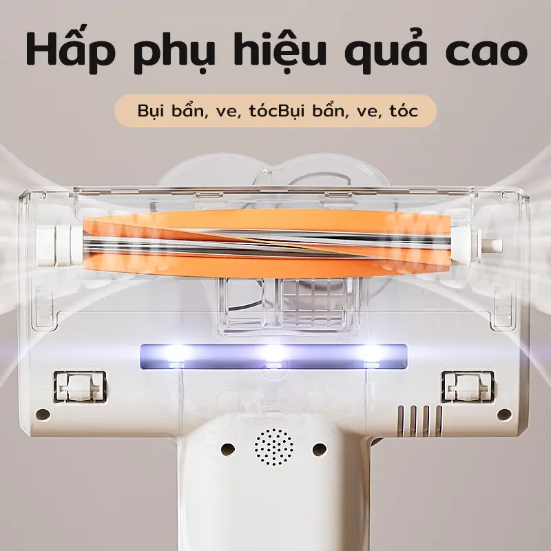 Máy hút bụi cầm tay TJean cho giường nệm – Lực hút 18Kpa, UV diệt khuẩn, hộp bụi kép 4