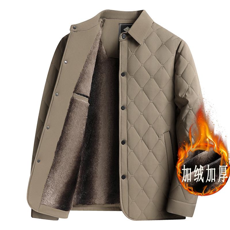 Áo khoác nam lót lông, áo khoác mùa đông tặng bố tặng ông ấm áp