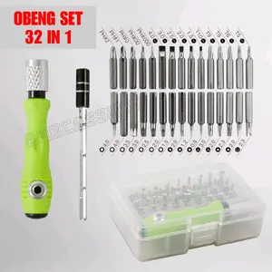 Obeng Set 32 in 1 Magnetic Screwdrivers Tool for Smartphone - 7089C