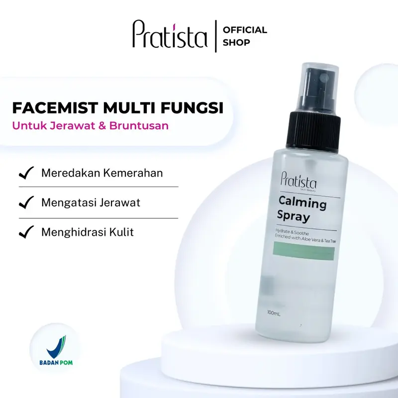 Pratista - (Bundling Hemat) Face Mist Calming Spray Isi 2 Hidrasi Extract Perawatan ORIGINAL Wajah Watery 3