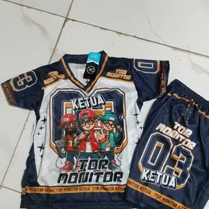 STELAN ANAK SETELAN BAHAN JERSEY V NECK KARAKTER LUFFY ROBLOX DEMON SLAYER UK M-XXL TERBARU Bahan Lembut Halus Adem Nyaman Cocok untuk Anak Printing Fullprint Gambar Awet Jahitan Rapi dan Kuat