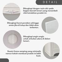 Gambar Toraya Lemari Rotan/ Lemari Ukir/ Lemari Penyimpanan/ Lemari Laci/ Rattan Cabinet/ Drawer Dresser/ RS-3D - Pink Polos dari TorayaLiving Kota Surabaya 4 Tokopedia