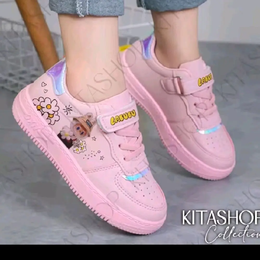sepatu sneakers anak labubu usia 3-13 tahun