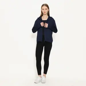 Jaket Olahraga Airsm Unisex Dryfit Anti UV Protection Polos Sport Warna Navi