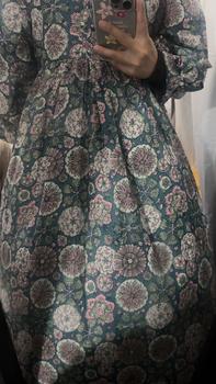 Product Review of Indian blockprint cotton Midi Maxi Dress by Wild Poppies from م**ة 0