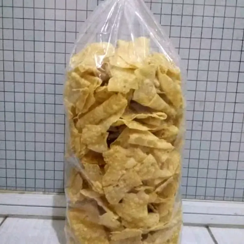 Keripik Pangsit Asin gurih (200 gram) Keripik Bawang, Keripik bawang asin gurih, Pangsit Bawang, Kripik bawang  Goreng 1