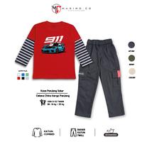 Gambar MAXIMO.CO Setelan Baju Kaos Anak 911 Car Salur Panjang dan Celana Chino Kargo Katun Panjang Warna Hitam Usia 3-12 tahun Fashion Anak - Set 1, Setelan M ( 10-15 kg ) dari Maximo Clothing Store Kab. Bandung 1 Tokopedia