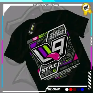 Kaos W9 Motif Racing Unisex - Tshirt Pria Wanita - Baju Distro Racing