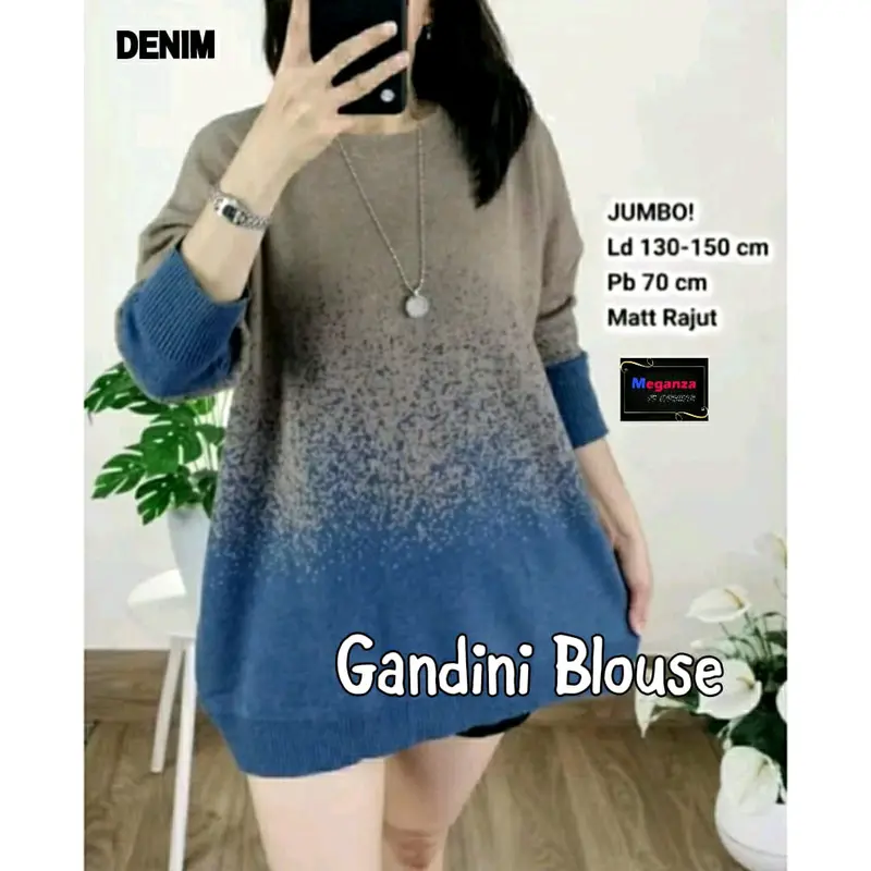 Wella blouse rajut import jumbo melar Knitwear 5