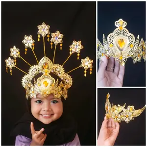 mentul hiasan tari, asesoris  karnfa, mahkota karnfal untuk anak dan dewasa, hiasan kpala pengantin karnafal