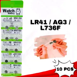 1 Lembar 10pcs Batrai LR41/AG3 Untuk Jam Tangan Termometer timbangan digital remot mobil dll Watch Watches
