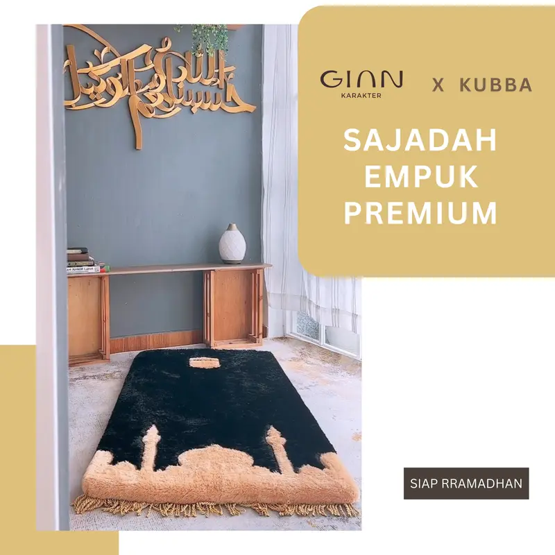 Sajadah Tebal  Empuk Dalam BOX Kubba Premium - Gian Karakter 0