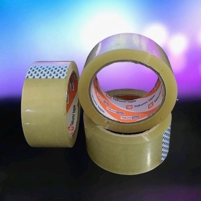 PAKET HEMAT 2 PCS Lakban Tape Putih Bening Besar Lebar 45mm x 100 yard Tebal Kuat Lengket dan Tidak Mudah Putus 4