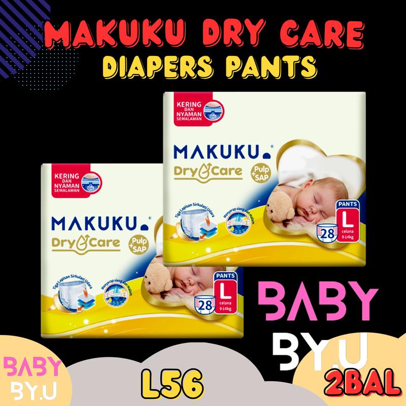 MAKUKU DRY CARE JUMBO DIAPERS PANTS L Popok Bayi 4