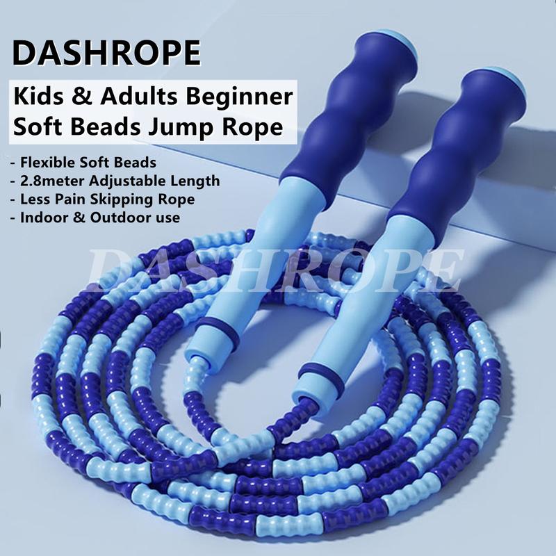 DASHROPE Tali Lompat Beads Lembut Soft Bead Jump Rope Beaded Skipping ...