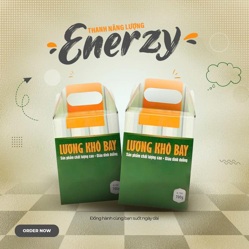 (1.4kg) Combo 2 hộp lương khô bay lùn mỗi hộp 700gr- Vị dinh dưỡng