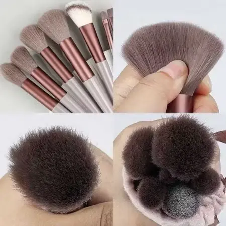 Kuas Make Up Set isi 13 Pcs FREE POUCH Kuas Make Up Brush 13 pcs Make Up Brush Mini Travel 1