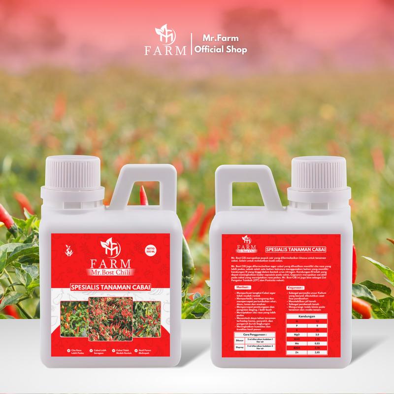 Product Introduction of [BISA COD] Formula/ Nutrisi Tanaman Khusus Cabai - Mr.Bost Chili 500ml 0