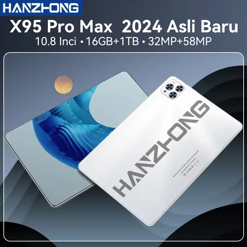 2024 Asli Baru X95promax 10.8''inci Tablet [16GB+1TB] Pengalaman Pro Layaknya PC. 120HZ OLED Peal Coior FullView Display. Ultra-tipi  pad 0