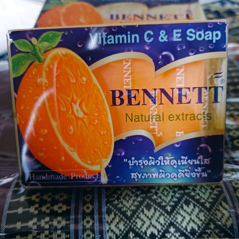 Lot De 4 Savons Thaïlandais Bennett 130g Vitamine C & E - Blanchissant Et éclaircissant, Neuf