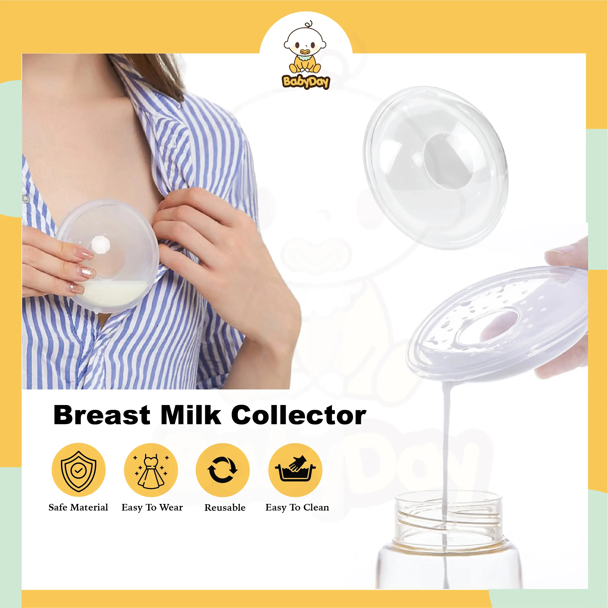 Babyday Baby Silicone Milk Collector Accessories Breast Nursing