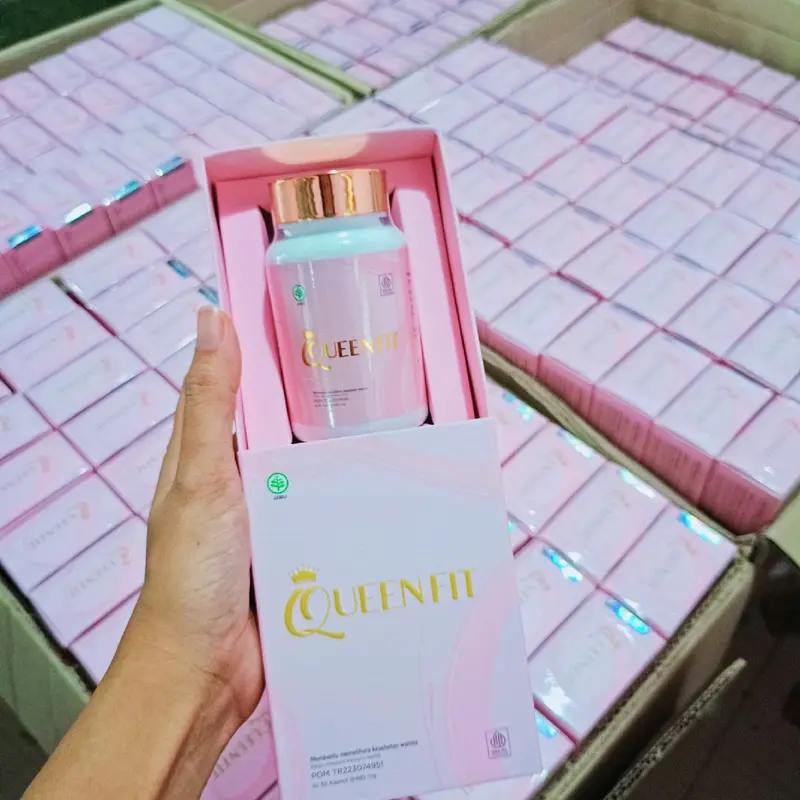 ( BUNDLE 2 BOX ) Queenfit Booster Suplemen PD Montok dan Kencang Herbal Hormon Estrogen Pengaktif Hormon Kewanitaan 7