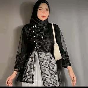 Outer brukat janggan modern / outer brukat wisuda terbaru / baju kondangan / baju lebaran