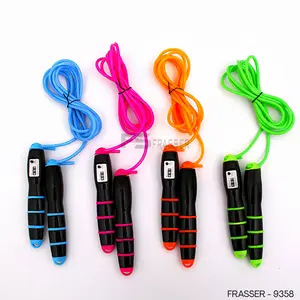 Skipping Jump Rope Tali Lompat Otomatis | Alat Olahraga  Cardio Handle Empuk & Counter BN2SKP 05 Outdoor