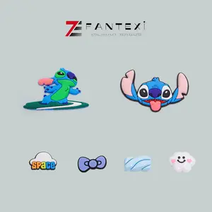 Aksesori sandal selop bergambar karakter kartun Stitch dan kelinci