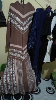 Product Review of WINA CLOTH - Gamis Batik Twill Rayon JUMBO Terbaru Terlaris Kasual Pesta Mewah Elegan Queen Milo L XL XXL XXXL from i**n 0
