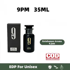 Afnan 9 PM 35ML EDP Parfum Unisex Original Tahan Lama Aroma Segar & Cerah Cocok untuk Sehari-hari dan Acara Spesial