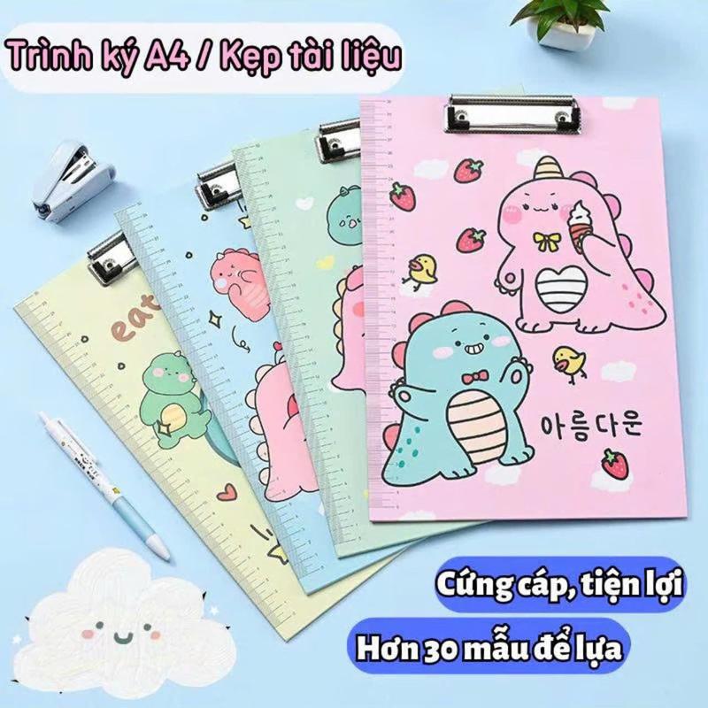 Bìa Kẹp Tài Liệu A4 Dễ Thương Cute, Bìa Trình Ký Học Sinh -Giữ Tài Liệu Ngăn Nắp- Giao Mầu Ngẫu Nhiên