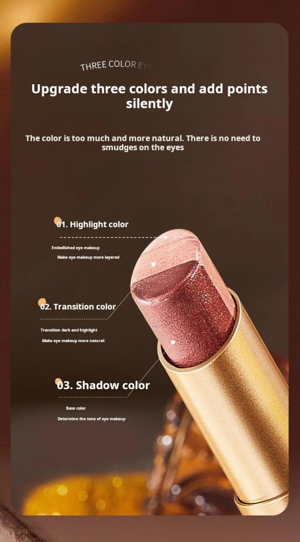 【COD】Tutup Mata 3 Warna Gradient untuk Pemula! Stik eyeshadow ini tahan air dan keringat, dengan tekstur matte dan shimmer, mudah diaplikasikan, tahan lama, dan dapat membantu Anda dengan mudah menciptakan mata yang memesona! 【COD】Tutup Mata 3 Warna Gradient untuk Pemula! Stik eyeshadow ini tahan air dan keringat, dengan tekstur matte dan shimmer, mudah diaplikasikan, tahan lama, dan dapat membantu Anda dengan mudah menciptakan mata yang memesona!