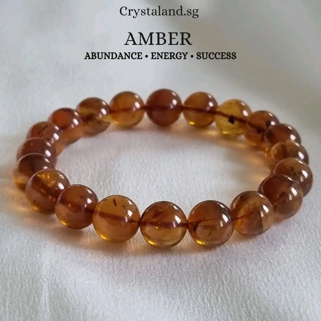 Amber Bracelet | Crystal Quartz