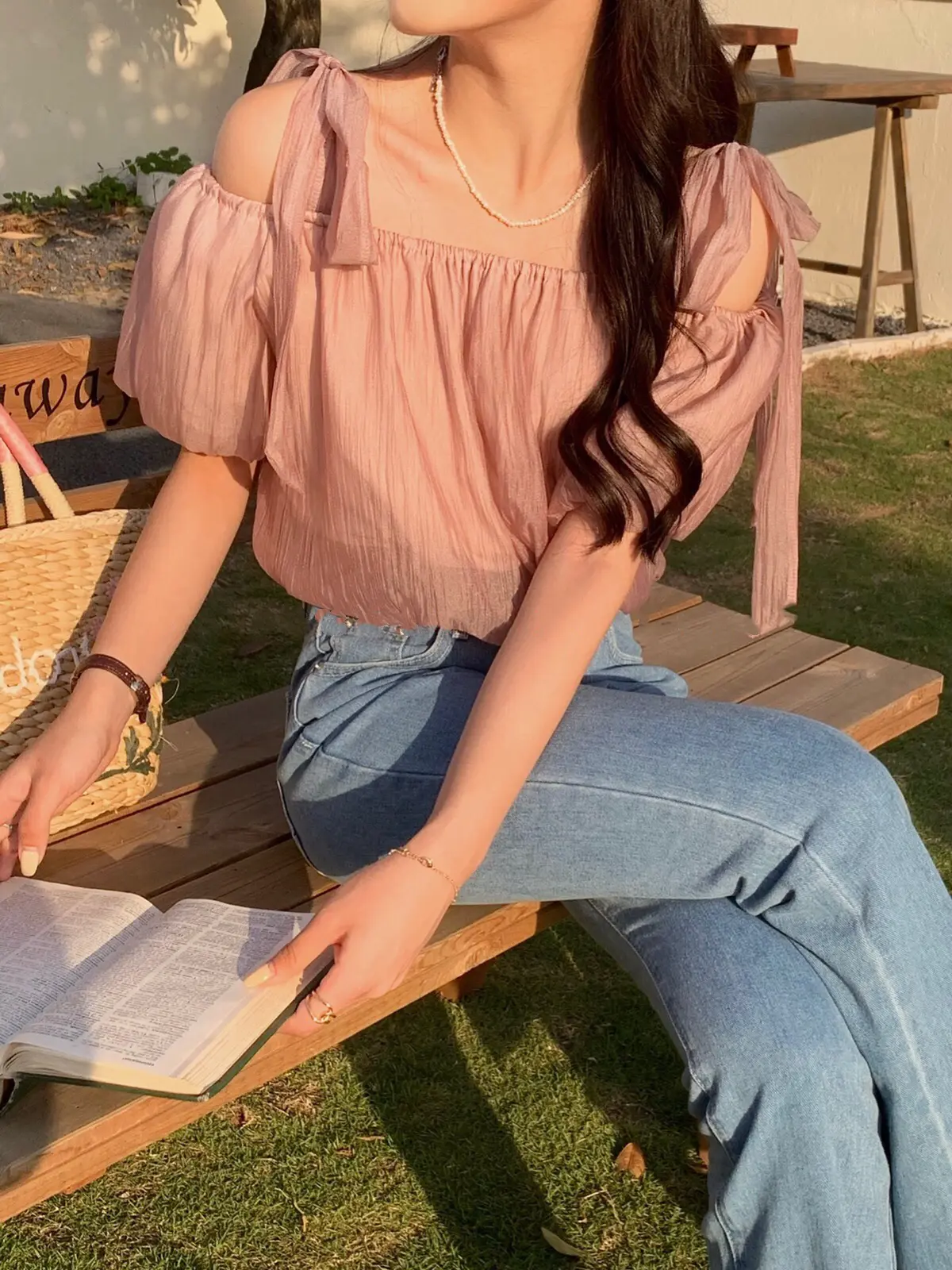 Women Off Shoulder Lady Short Sleeve Tops