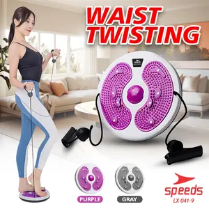 Speeds Waist Twisting Jogging Body Plate Alat Olahraga Putar Gym Fitness Untuk melatih Perut dan Paha 041-9
