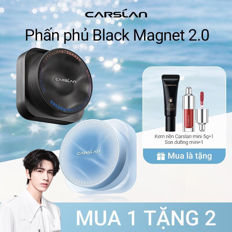  Phấn phủ Black Magnet Carslan bám nền 2.0 kiềm dầu định hướng nâng cấp công nghệ lành tính cho da 8g+ Free gifts  Kem nền 5g*1+Son dưỡng mini 1g*1 